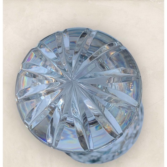 Vtg. Three Rings Crystal Cut Glass Decanter With Mushroom Topper. - Picture 12 of 12